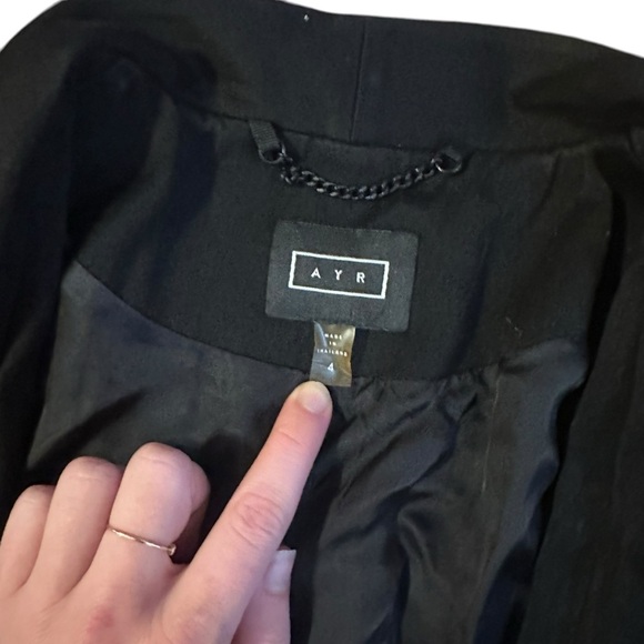 AYR Womens The Coup Blazer in Black 4 - Picture 4 of 5